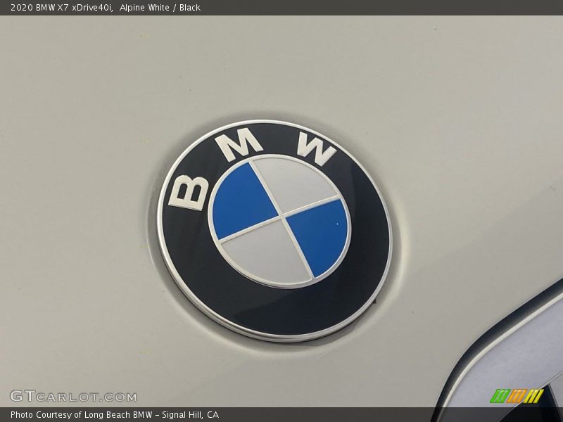 Alpine White / Black 2020 BMW X7 xDrive40i