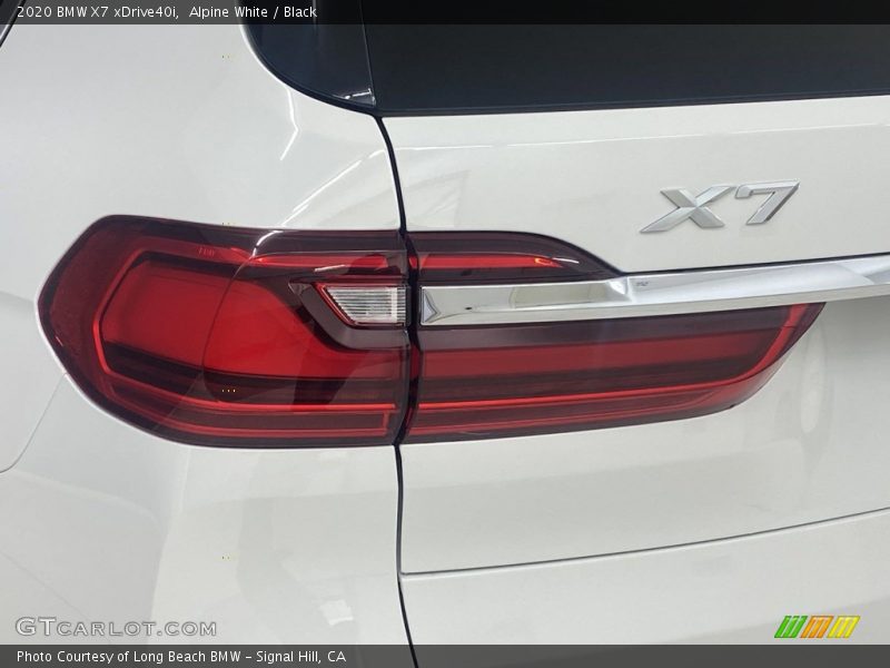 Alpine White / Black 2020 BMW X7 xDrive40i