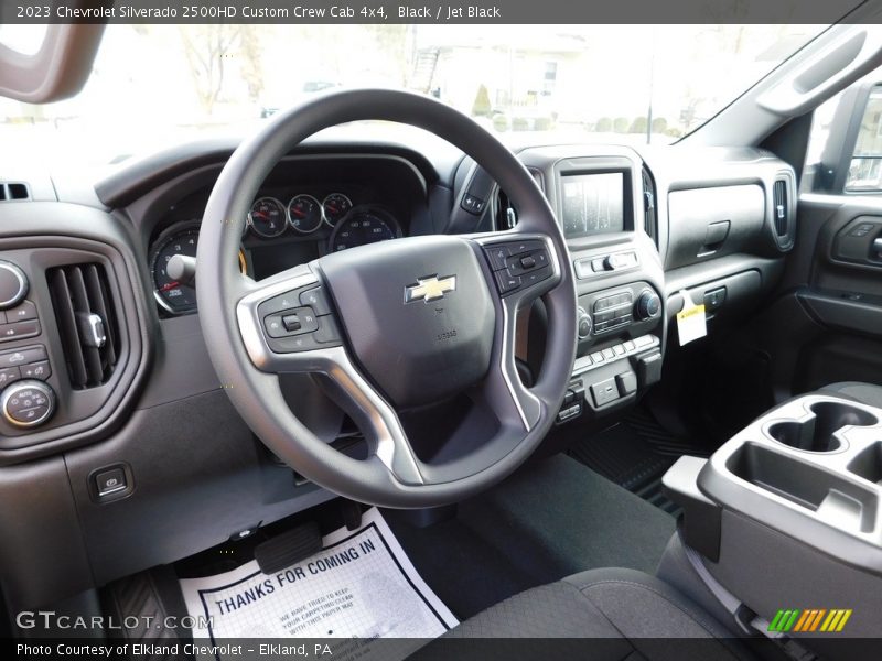Black / Jet Black 2023 Chevrolet Silverado 2500HD Custom Crew Cab 4x4