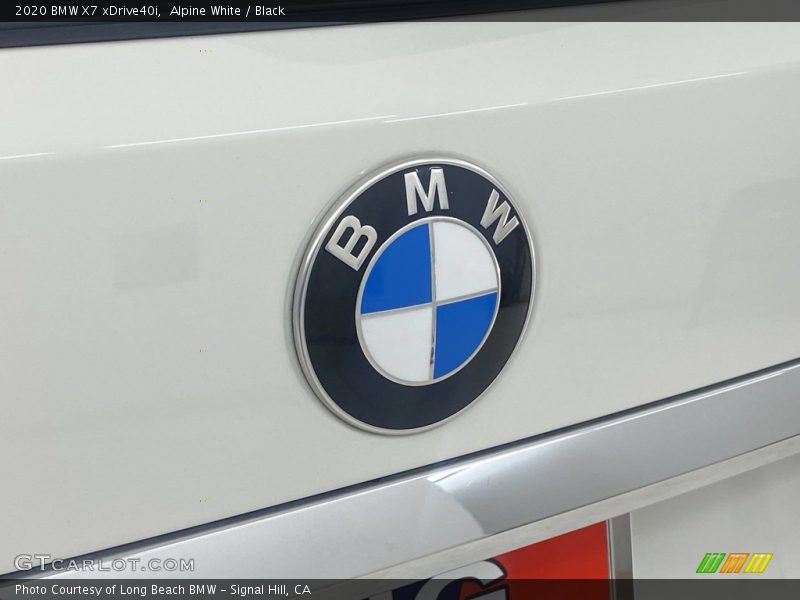 Alpine White / Black 2020 BMW X7 xDrive40i