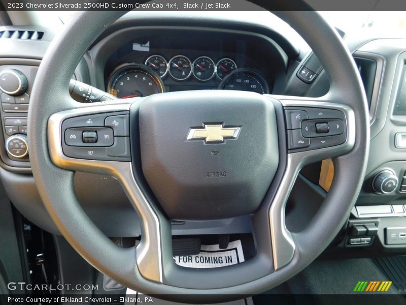 Black / Jet Black 2023 Chevrolet Silverado 2500HD Custom Crew Cab 4x4