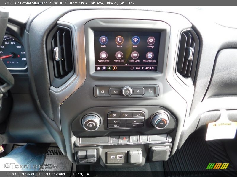 Black / Jet Black 2023 Chevrolet Silverado 2500HD Custom Crew Cab 4x4