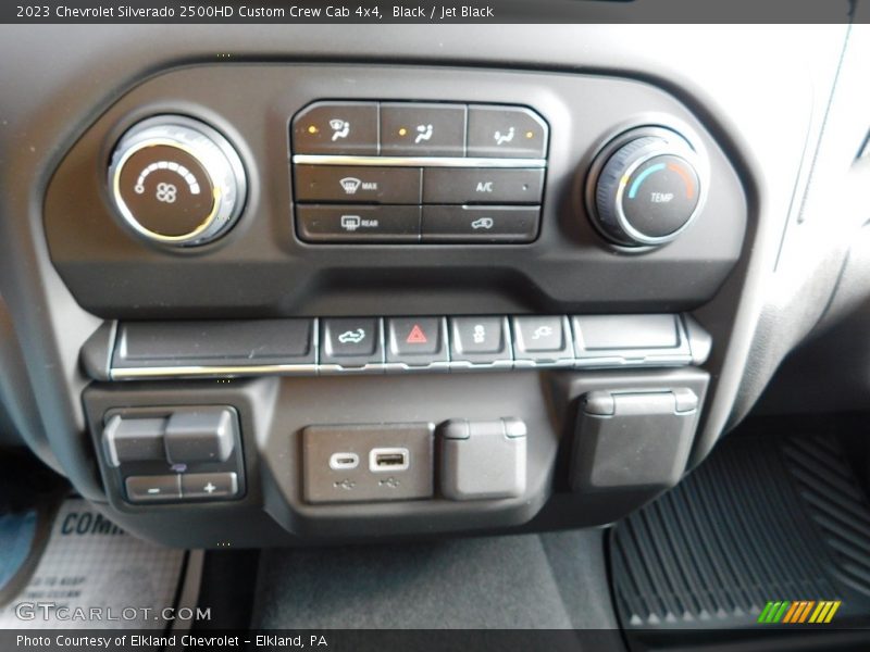 Black / Jet Black 2023 Chevrolet Silverado 2500HD Custom Crew Cab 4x4