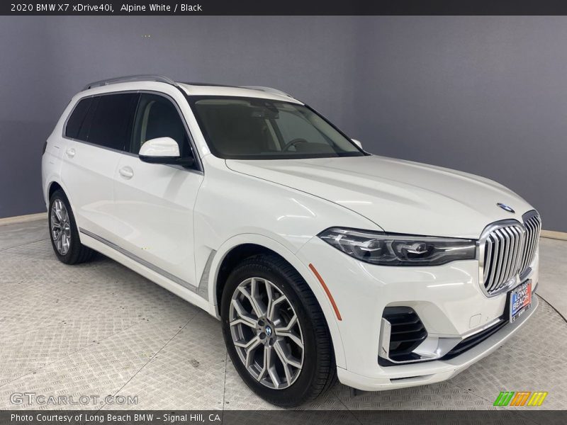 Alpine White / Black 2020 BMW X7 xDrive40i