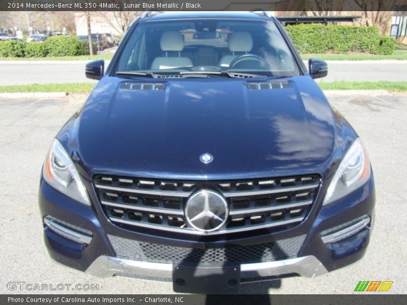 Lunar Blue Metallic / Black 2014 Mercedes-Benz ML 350 4Matic