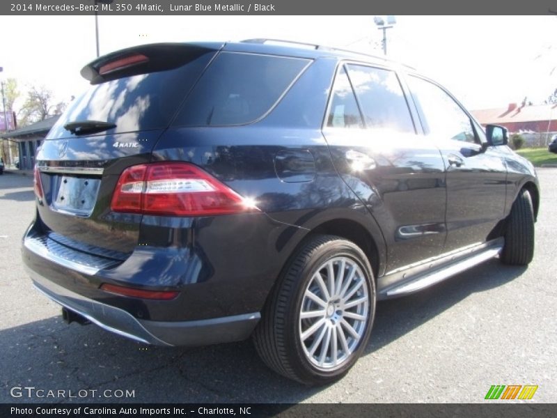 Lunar Blue Metallic / Black 2014 Mercedes-Benz ML 350 4Matic