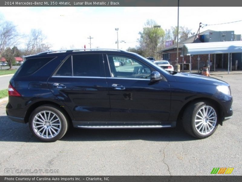 Lunar Blue Metallic / Black 2014 Mercedes-Benz ML 350 4Matic