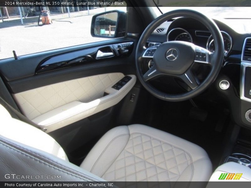 Lunar Blue Metallic / Black 2014 Mercedes-Benz ML 350 4Matic