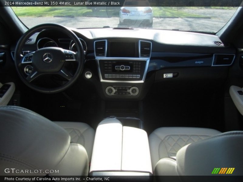 Lunar Blue Metallic / Black 2014 Mercedes-Benz ML 350 4Matic