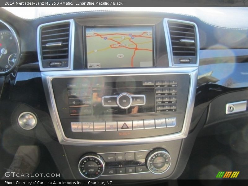 Lunar Blue Metallic / Black 2014 Mercedes-Benz ML 350 4Matic