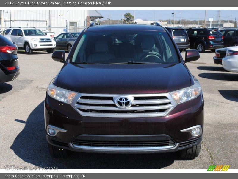 Sizzling Crimson Mica / Ash 2012 Toyota Highlander Limited