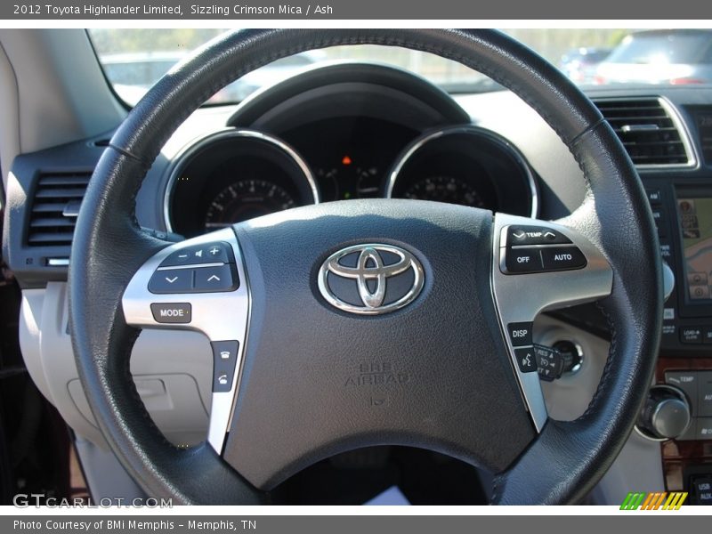 Sizzling Crimson Mica / Ash 2012 Toyota Highlander Limited