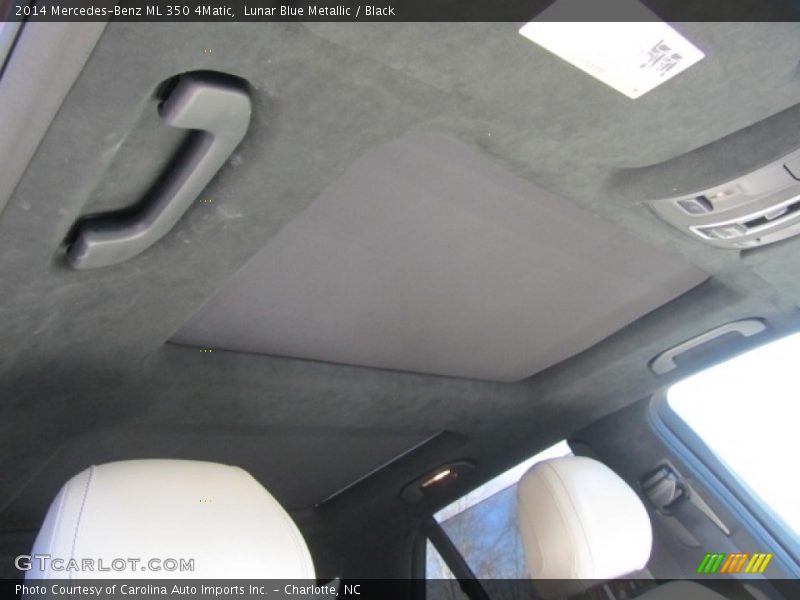 Lunar Blue Metallic / Black 2014 Mercedes-Benz ML 350 4Matic