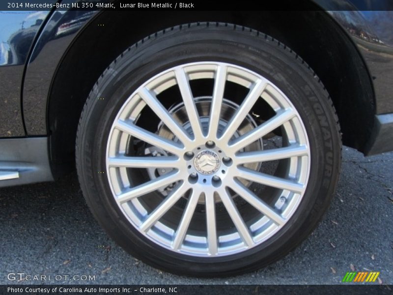 Lunar Blue Metallic / Black 2014 Mercedes-Benz ML 350 4Matic
