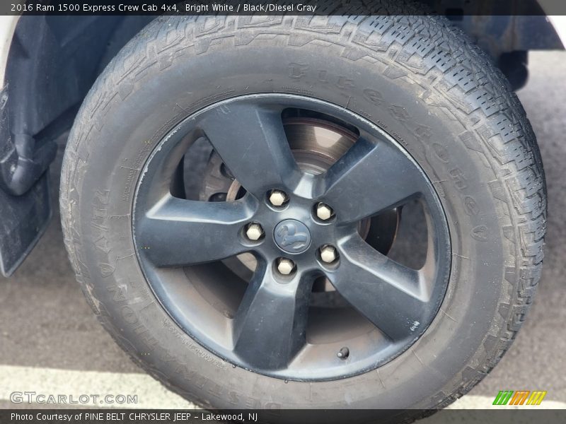 Bright White / Black/Diesel Gray 2016 Ram 1500 Express Crew Cab 4x4