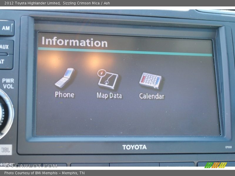 Sizzling Crimson Mica / Ash 2012 Toyota Highlander Limited