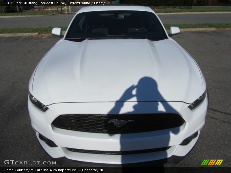 Oxford White / Ebony 2016 Ford Mustang EcoBoost Coupe