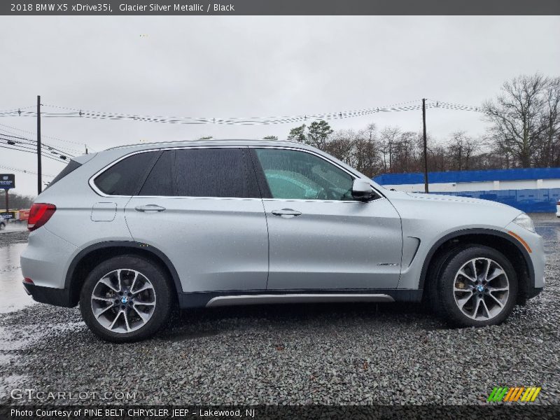 Glacier Silver Metallic / Black 2018 BMW X5 xDrive35i