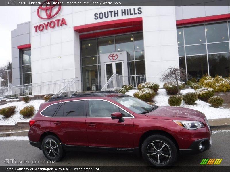 Venetian Red Pearl / Warm Ivory 2017 Subaru Outback 3.6R Limited