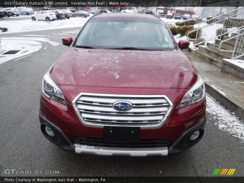 Venetian Red Pearl / Warm Ivory 2017 Subaru Outback 3.6R Limited