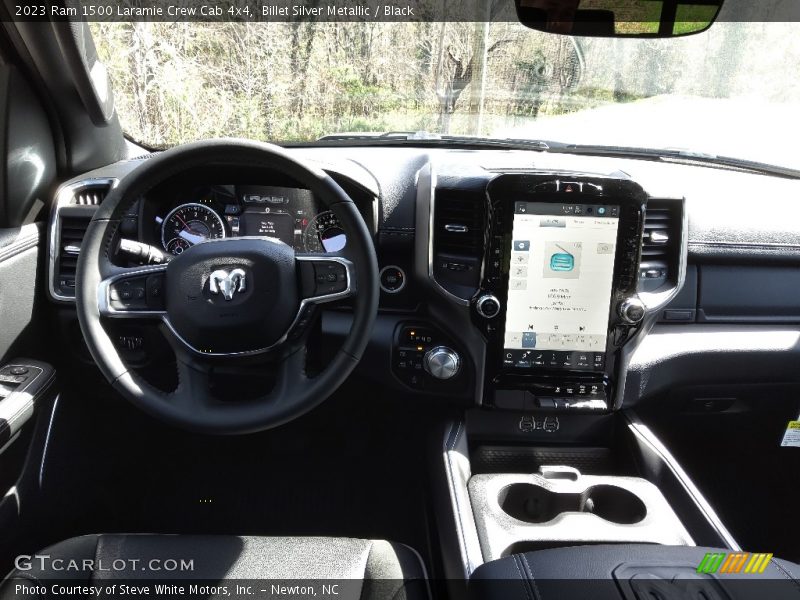 Billet Silver Metallic / Black 2023 Ram 1500 Laramie Crew Cab 4x4