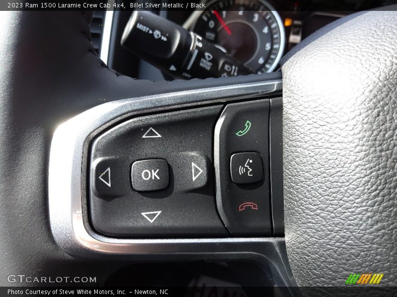 Billet Silver Metallic / Black 2023 Ram 1500 Laramie Crew Cab 4x4