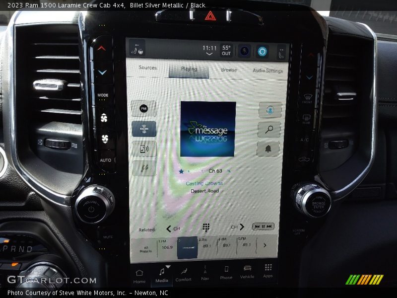 Billet Silver Metallic / Black 2023 Ram 1500 Laramie Crew Cab 4x4