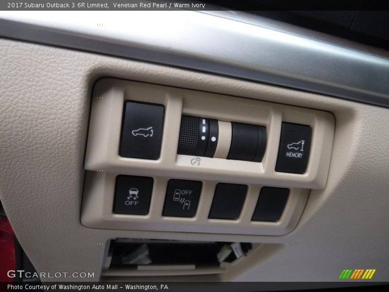 Controls of 2017 Outback 3.6R Limited