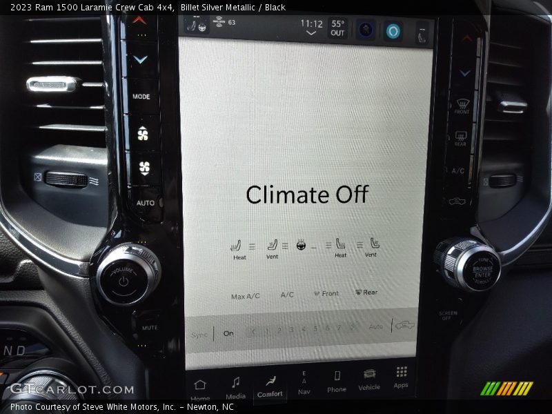 Billet Silver Metallic / Black 2023 Ram 1500 Laramie Crew Cab 4x4