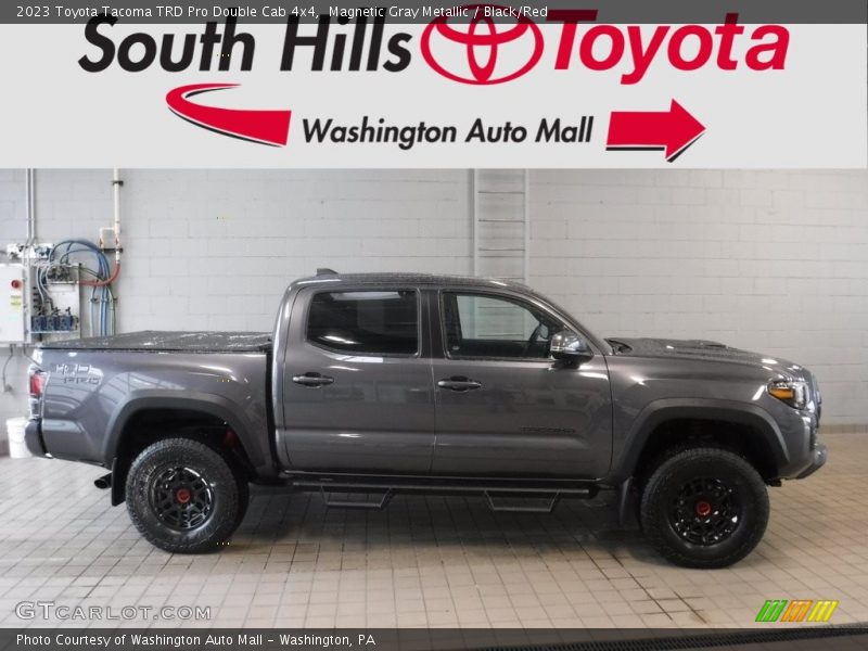 Magnetic Gray Metallic / Black/Red 2023 Toyota Tacoma TRD Pro Double Cab 4x4