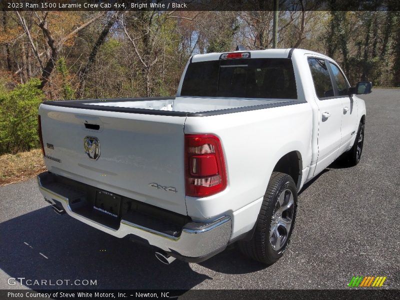 Bright White / Black 2023 Ram 1500 Laramie Crew Cab 4x4