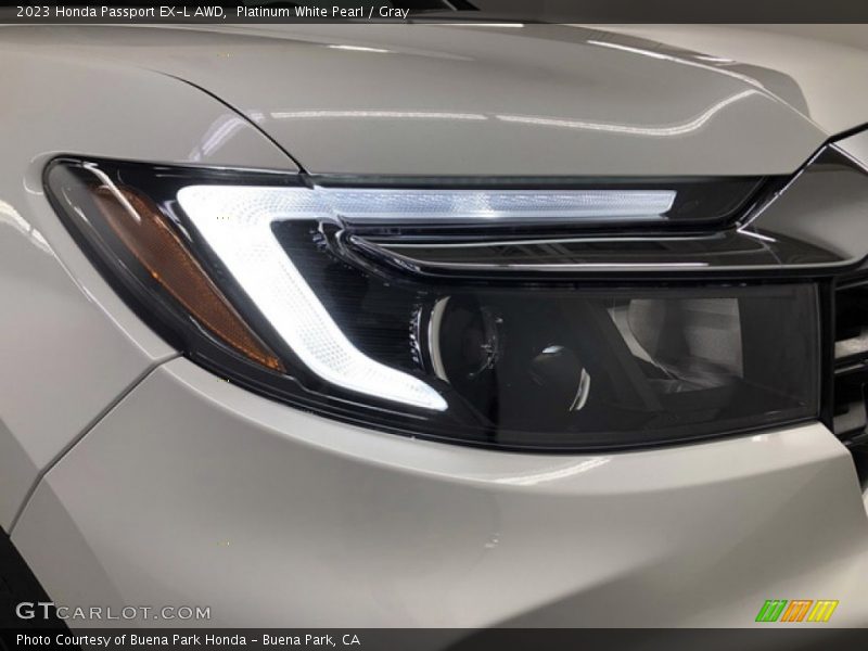 Platinum White Pearl / Gray 2023 Honda Passport EX-L AWD