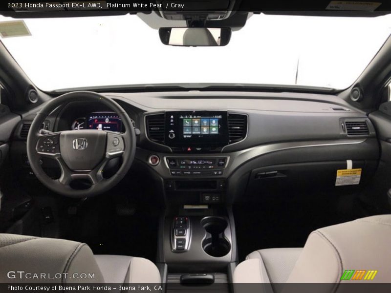 Platinum White Pearl / Gray 2023 Honda Passport EX-L AWD