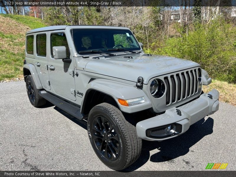Sting-Gray / Black 2023 Jeep Wrangler Unlimited High Altitude 4x4