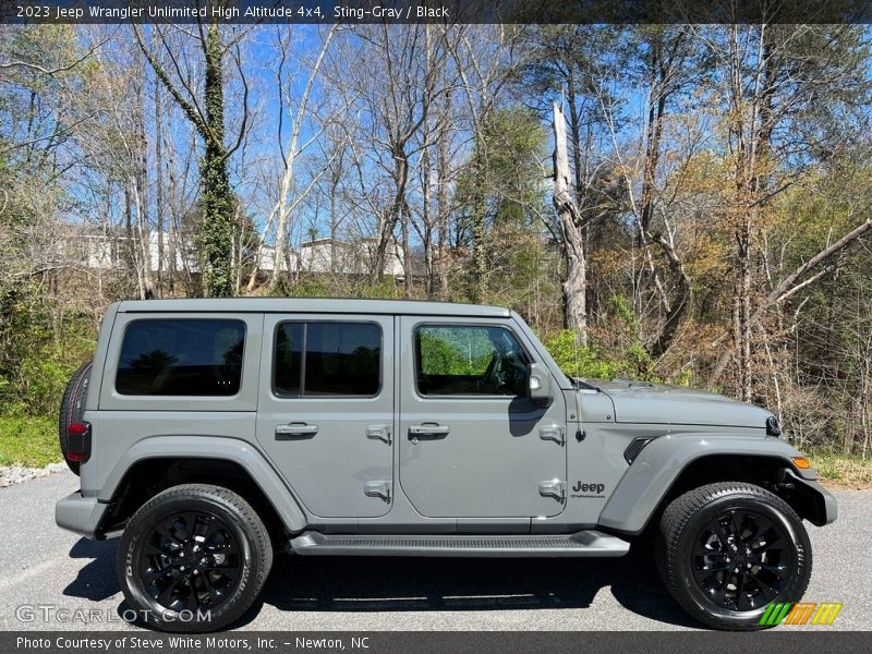 Sting-Gray / Black 2023 Jeep Wrangler Unlimited High Altitude 4x4