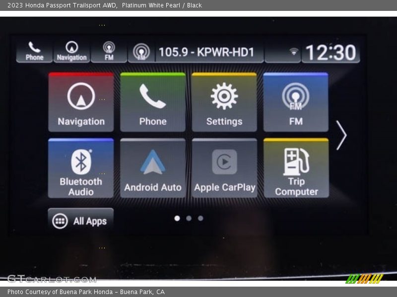 Platinum White Pearl / Black 2023 Honda Passport Trailsport AWD
