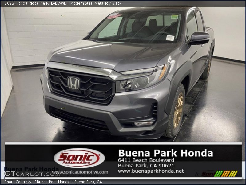Modern Steel Metallic / Black 2023 Honda Ridgeline RTL-E AWD