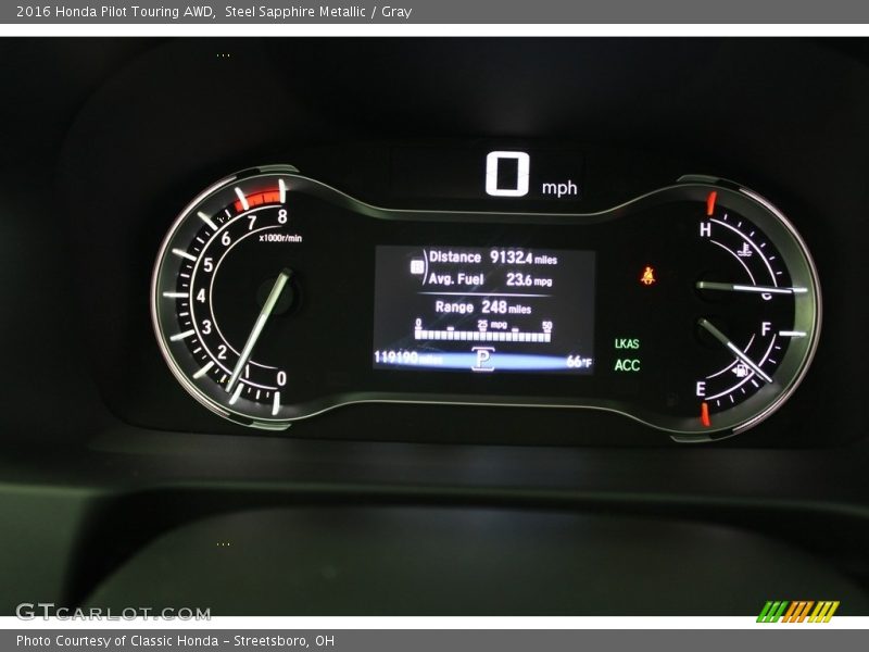  2016 Pilot Touring AWD Touring AWD Gauges