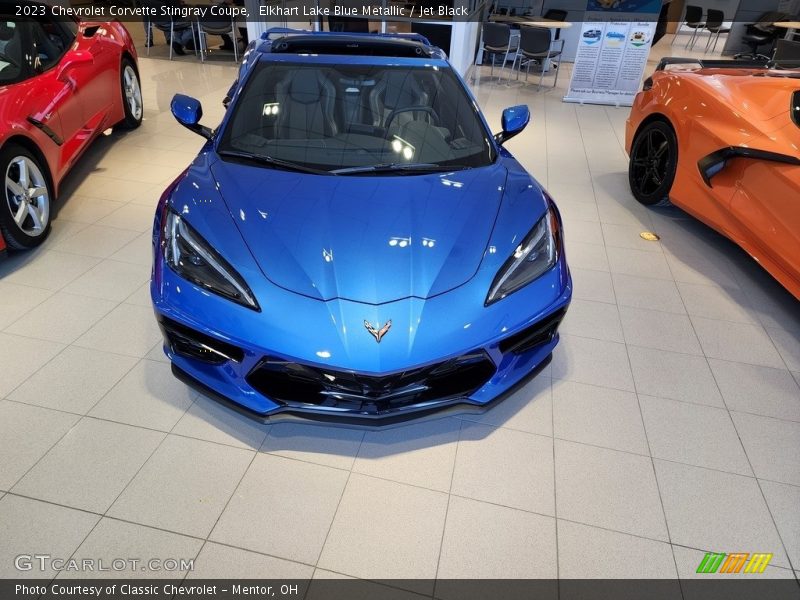 Elkhart Lake Blue Metallic / Jet Black 2023 Chevrolet Corvette Stingray Coupe