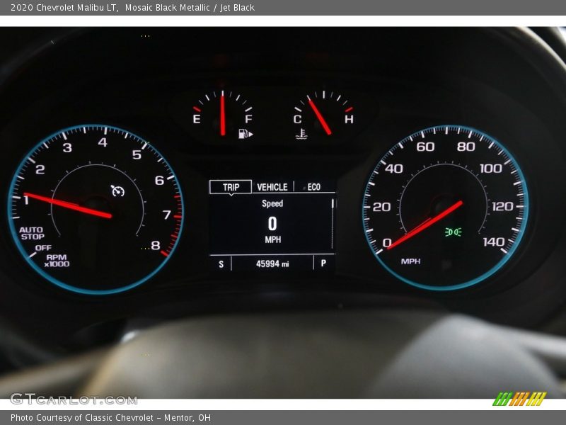 Mosaic Black Metallic / Jet Black 2020 Chevrolet Malibu LT