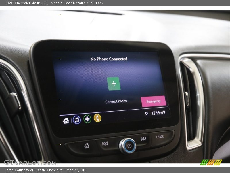Mosaic Black Metallic / Jet Black 2020 Chevrolet Malibu LT