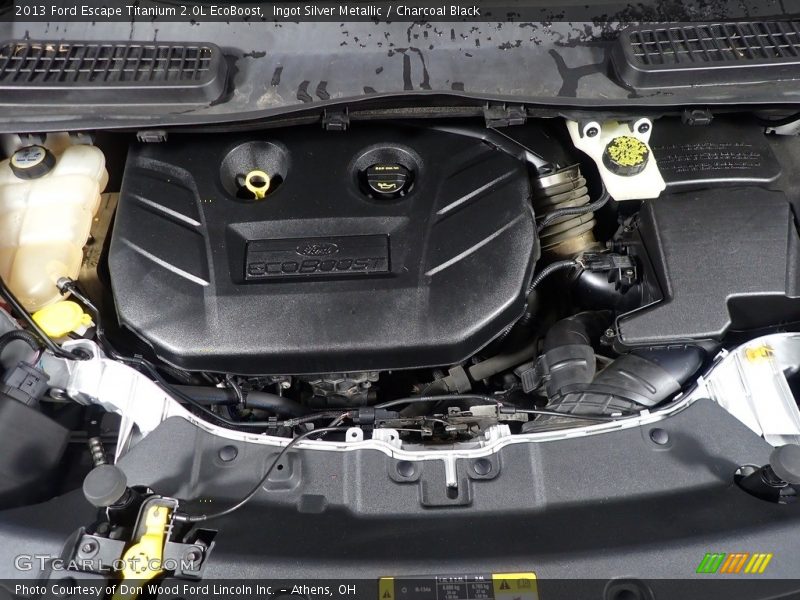 Ingot Silver Metallic / Charcoal Black 2013 Ford Escape Titanium 2.0L EcoBoost