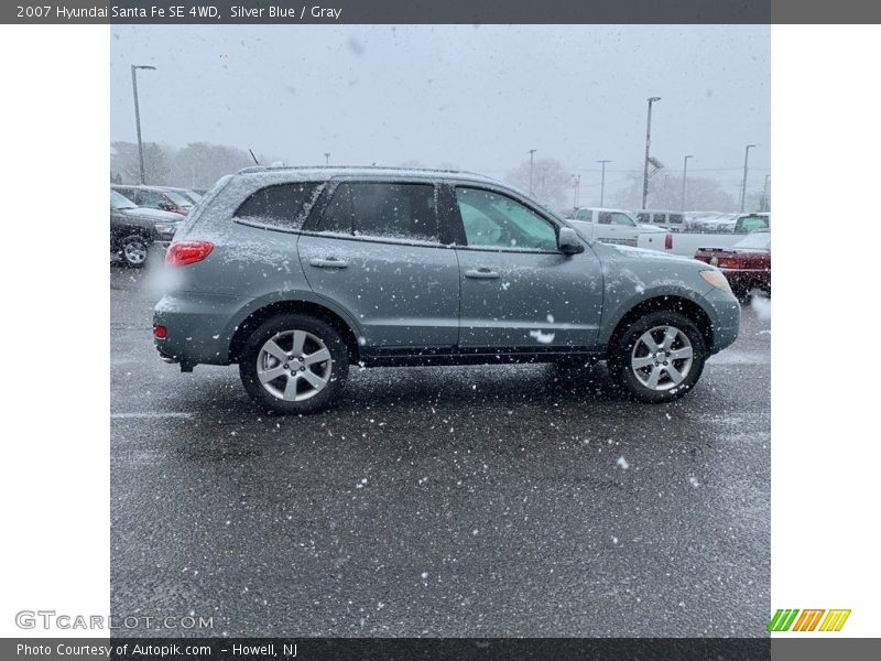 Silver Blue / Gray 2007 Hyundai Santa Fe SE 4WD