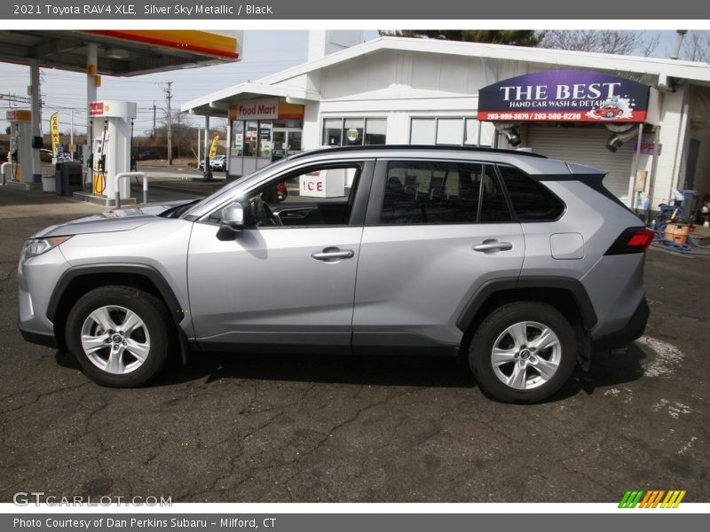 Silver Sky Metallic / Black 2021 Toyota RAV4 XLE