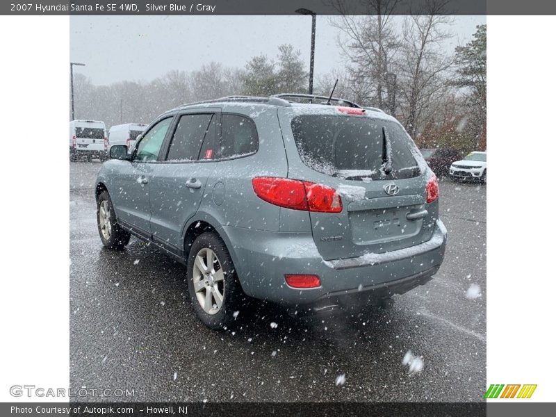 Silver Blue / Gray 2007 Hyundai Santa Fe SE 4WD