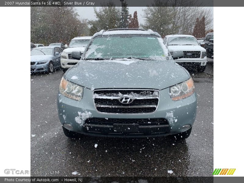 Silver Blue / Gray 2007 Hyundai Santa Fe SE 4WD