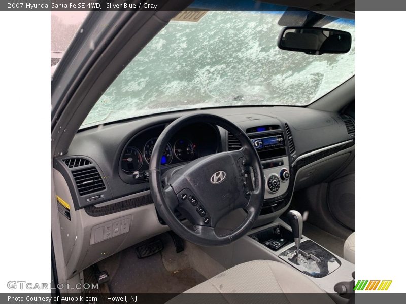 Silver Blue / Gray 2007 Hyundai Santa Fe SE 4WD