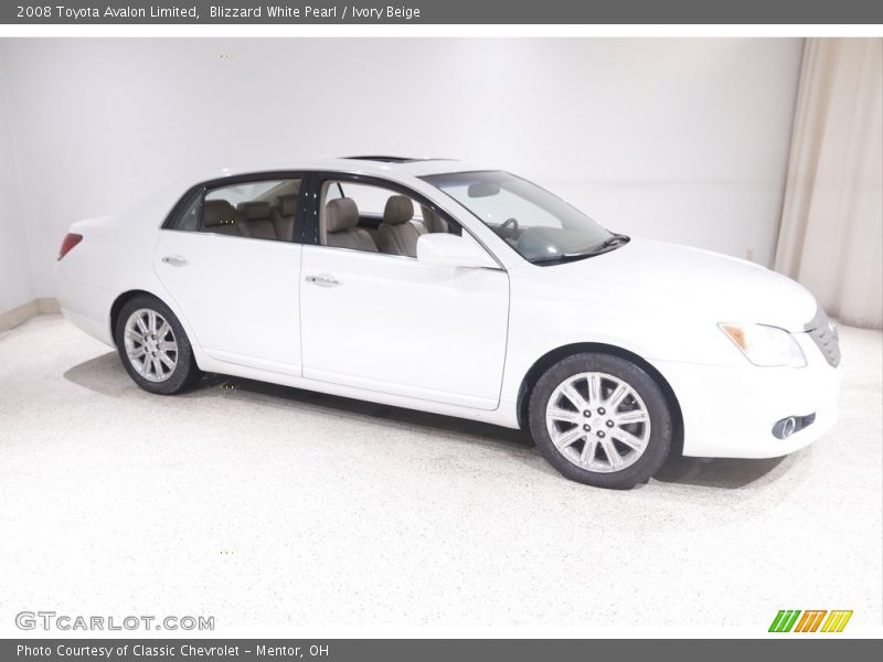 Blizzard White Pearl / Ivory Beige 2008 Toyota Avalon Limited