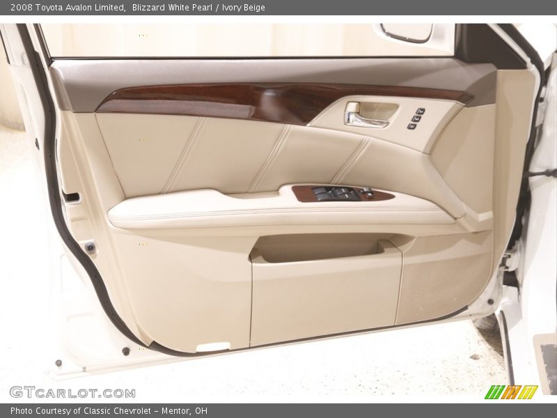 Blizzard White Pearl / Ivory Beige 2008 Toyota Avalon Limited