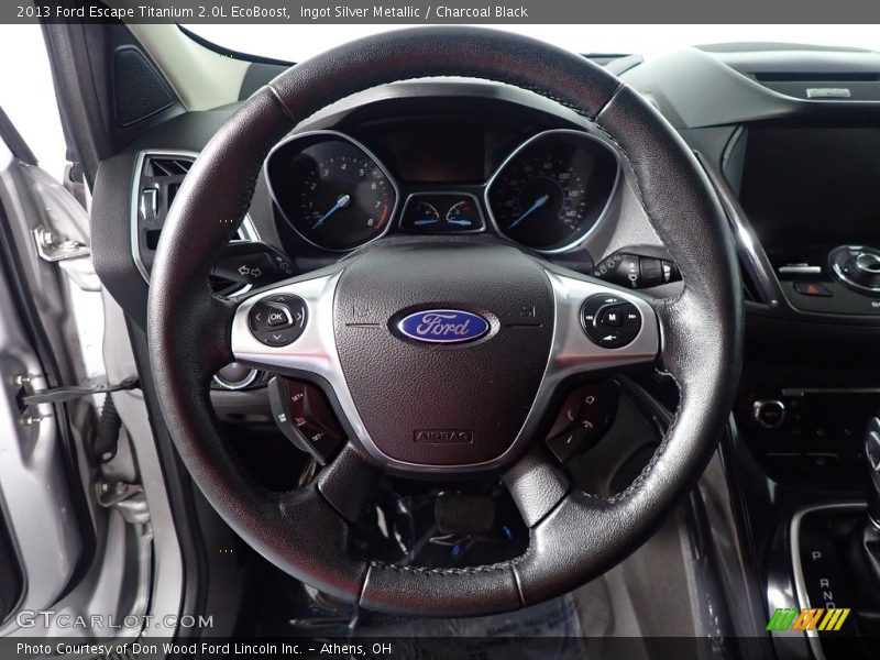 Ingot Silver Metallic / Charcoal Black 2013 Ford Escape Titanium 2.0L EcoBoost